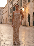 Vittoria gold beaded gown - Dubrovnik